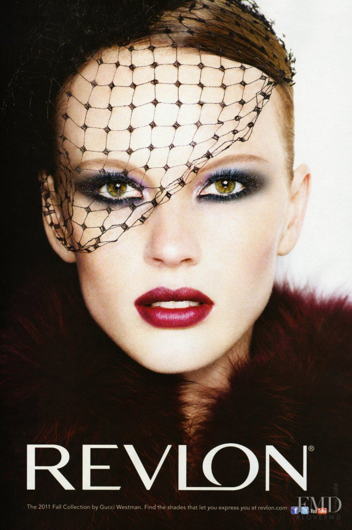 Anne Vyalitsyna featured in  the Revlon advertisement for Autumn/Winter 2011