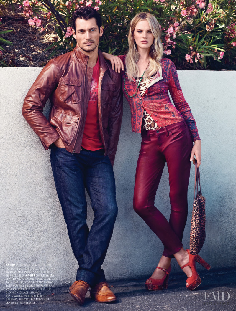 Anne Vyalitsyna featured in  the Lucky Brand catalogue for Fall 2012