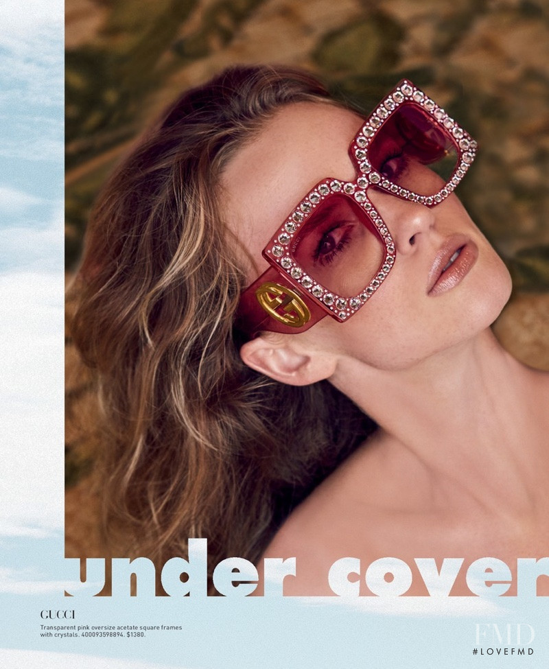 Anne Vyalitsyna featured in  the Saks Fifth Avenue Under Cover catalogue for Spring 2017