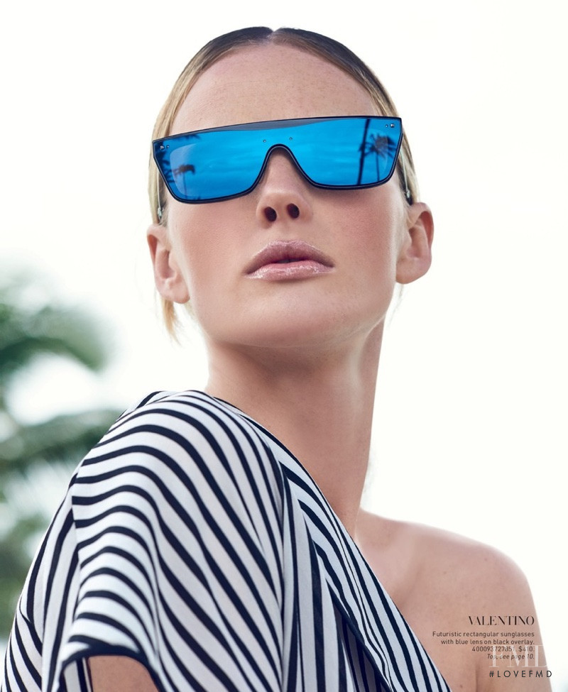 Anne Vyalitsyna featured in  the Saks Fifth Avenue Under Cover catalogue for Spring 2017