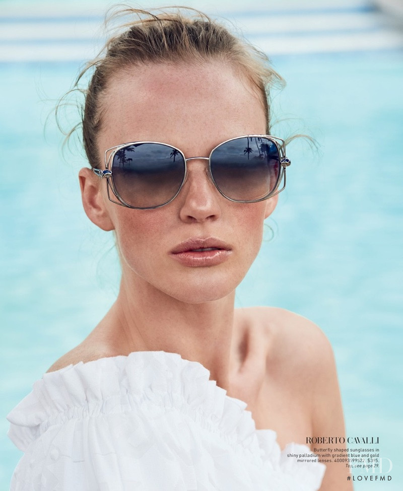 Anne Vyalitsyna featured in  the Saks Fifth Avenue Under Cover catalogue for Spring 2017