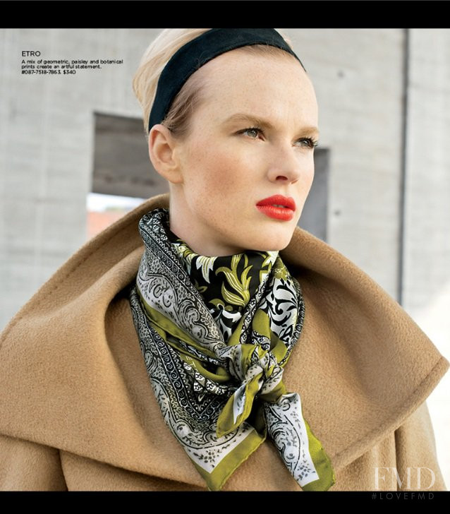 Anne Vyalitsyna featured in  the Saks Fifth Avenue look lookbook for Fall 2013