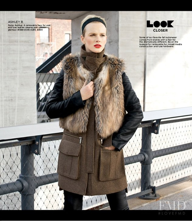 Anne Vyalitsyna featured in  the Saks Fifth Avenue look lookbook for Fall 2013