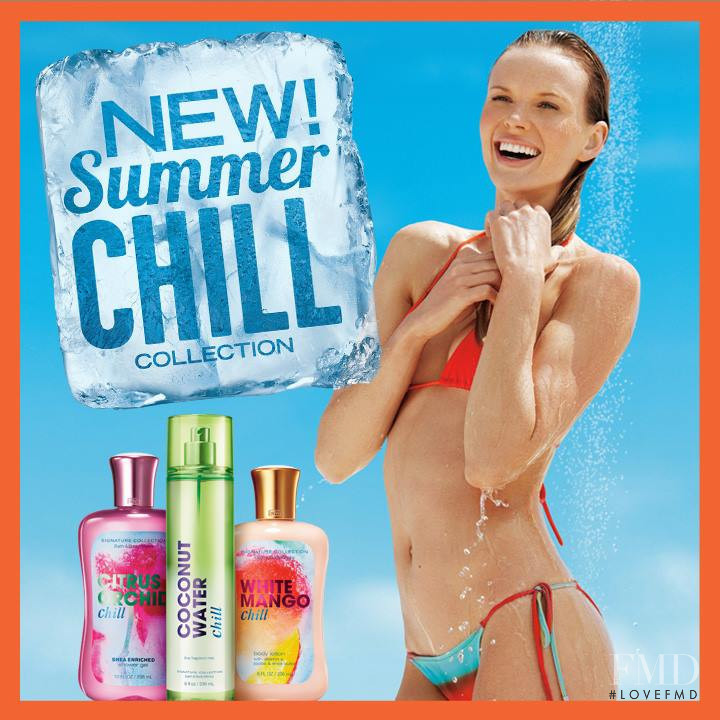 Anne Vyalitsyna featured in  the Bath & Body Works advertisement for Summer 2013