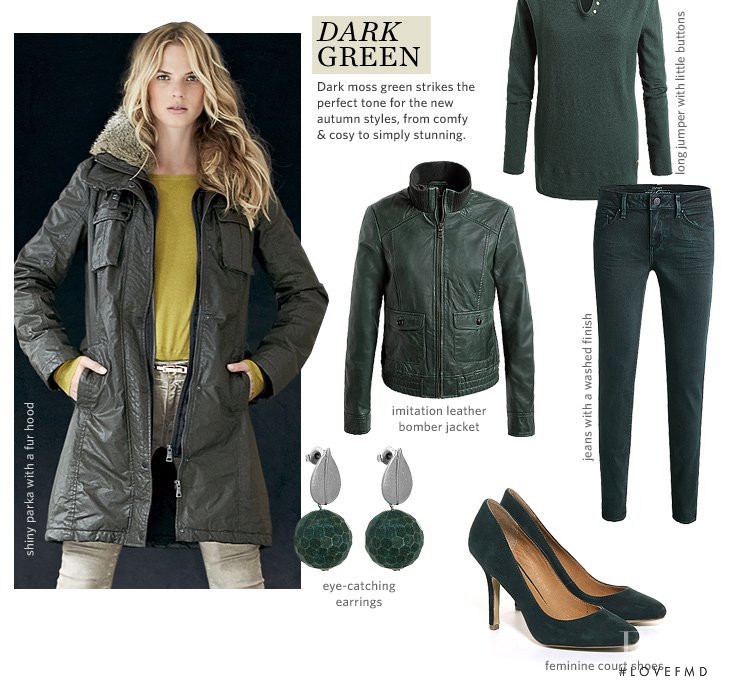 Anne Vyalitsyna featured in  the Esprit lookbook for Autumn/Winter 2012