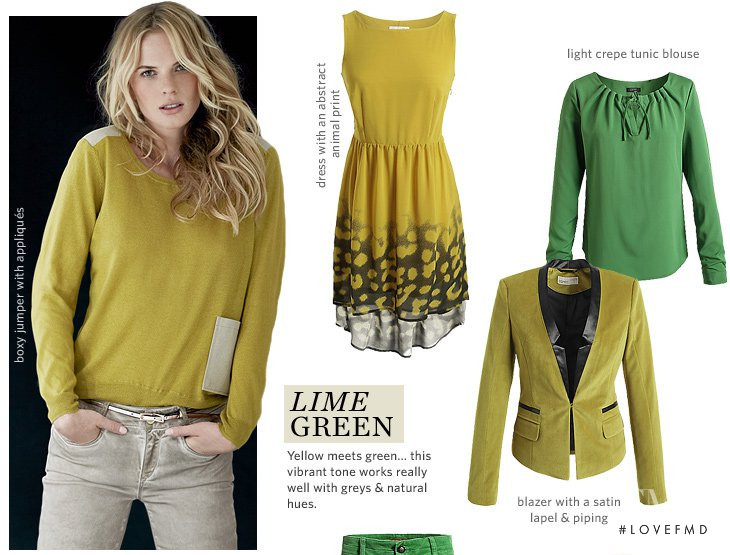 Anne Vyalitsyna featured in  the Esprit lookbook for Autumn/Winter 2012