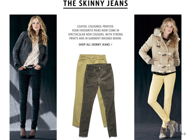 Anne Vyalitsyna featured in  the Esprit lookbook for Autumn/Winter 2012