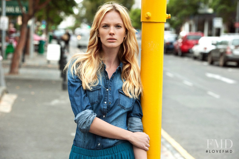 Anne Vyalitsyna featured in  the Reserved advertisement for Spring 2012