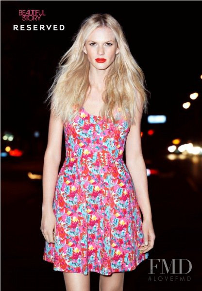 Anne Vyalitsyna featured in  the Reserved advertisement for Spring 2012