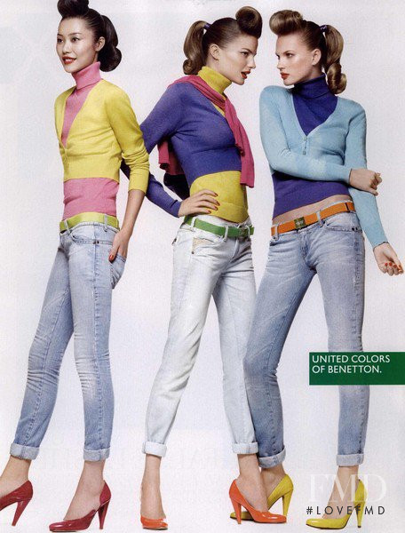 Anne Vyalitsyna featured in  the United Colors of Benetton advertisement for Spring/Summer 2009