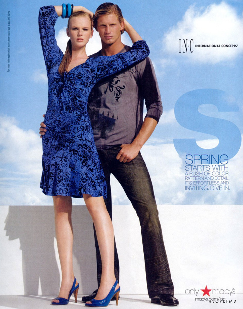 Anne Vyalitsyna featured in  the Macy\'s INC International Concepts catalogue for Spring/Summer 2009