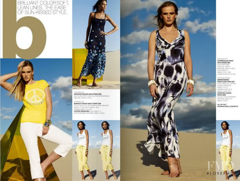 Anne Vyalitsyna featured in  the Macy\'s INC International Concepts catalogue for Spring/Summer 2009