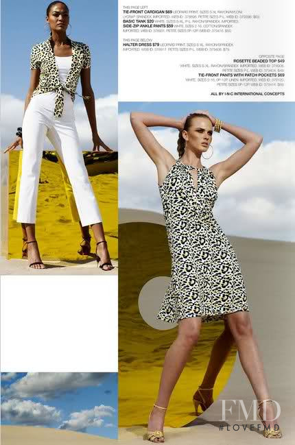 Anne Vyalitsyna featured in  the Macy\'s INC International Concepts catalogue for Spring/Summer 2009