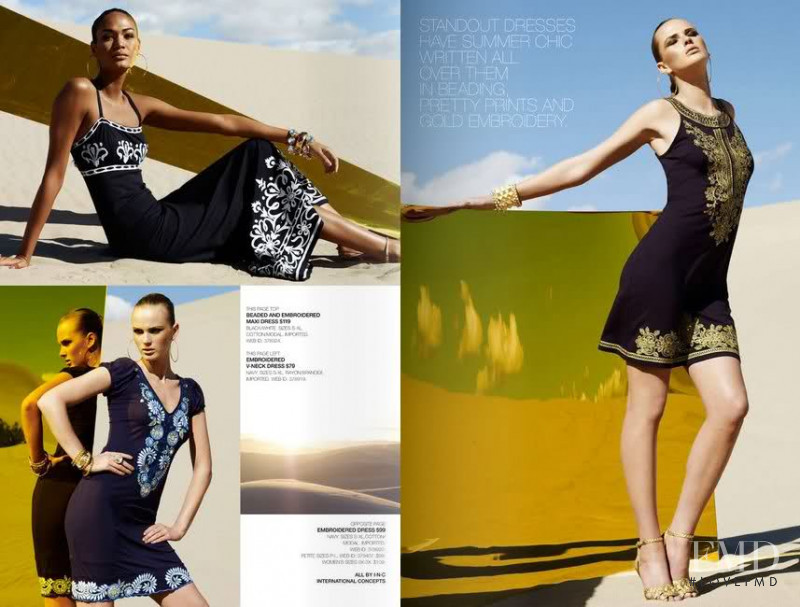 Anne Vyalitsyna featured in  the Macy\'s INC International Concepts catalogue for Spring/Summer 2009