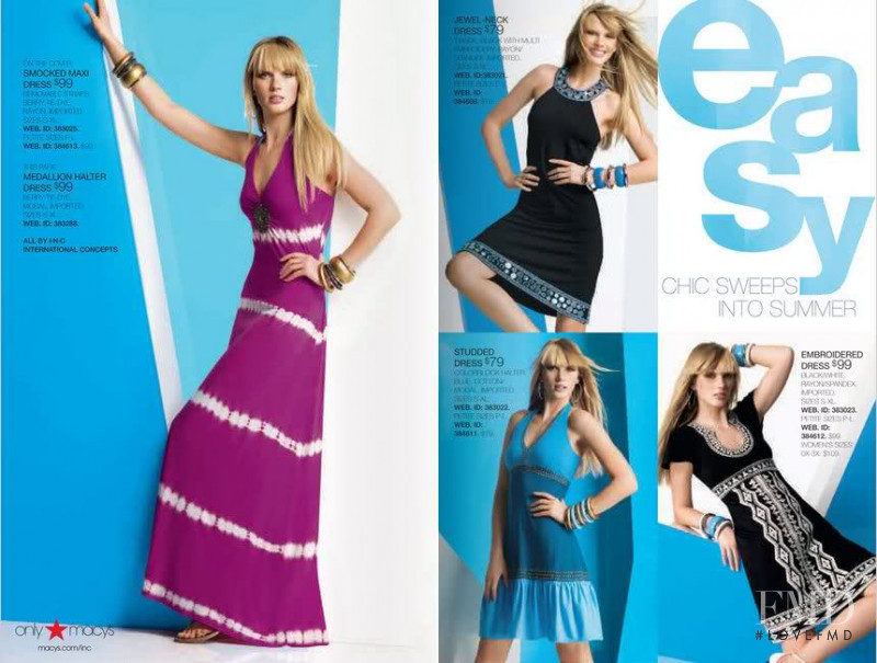 Anne Vyalitsyna featured in  the Macy\'s INC International Concepts catalogue for Spring/Summer 2009