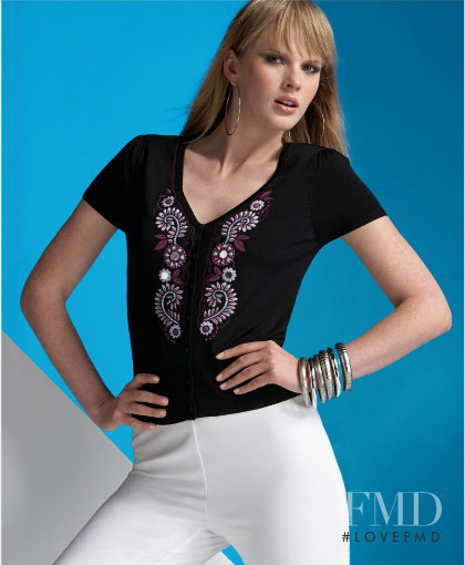 Anne Vyalitsyna featured in  the Macy\'s catalogue for Autumn/Winter 2009