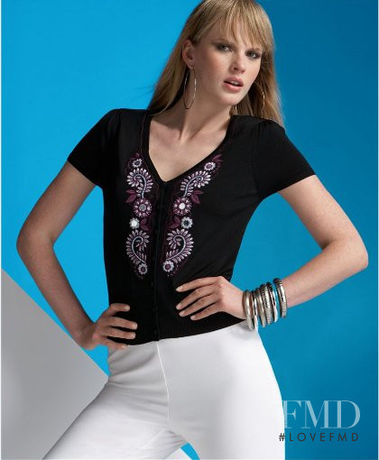 Anne Vyalitsyna featured in  the Macy\'s catalogue for Autumn/Winter 2009