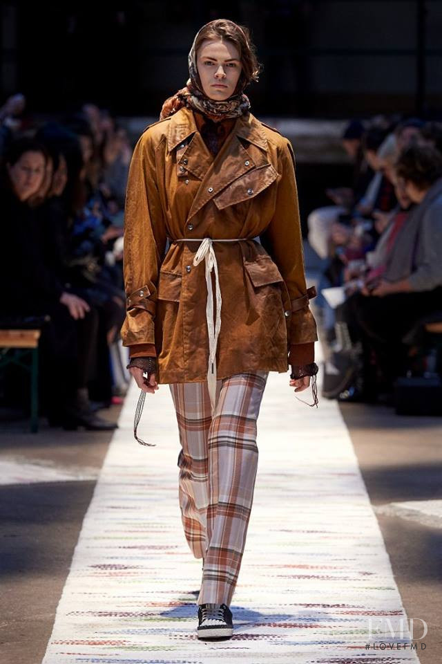 Cara Taylor featured in  the Acne Studios fashion show for Autumn/Winter 2018