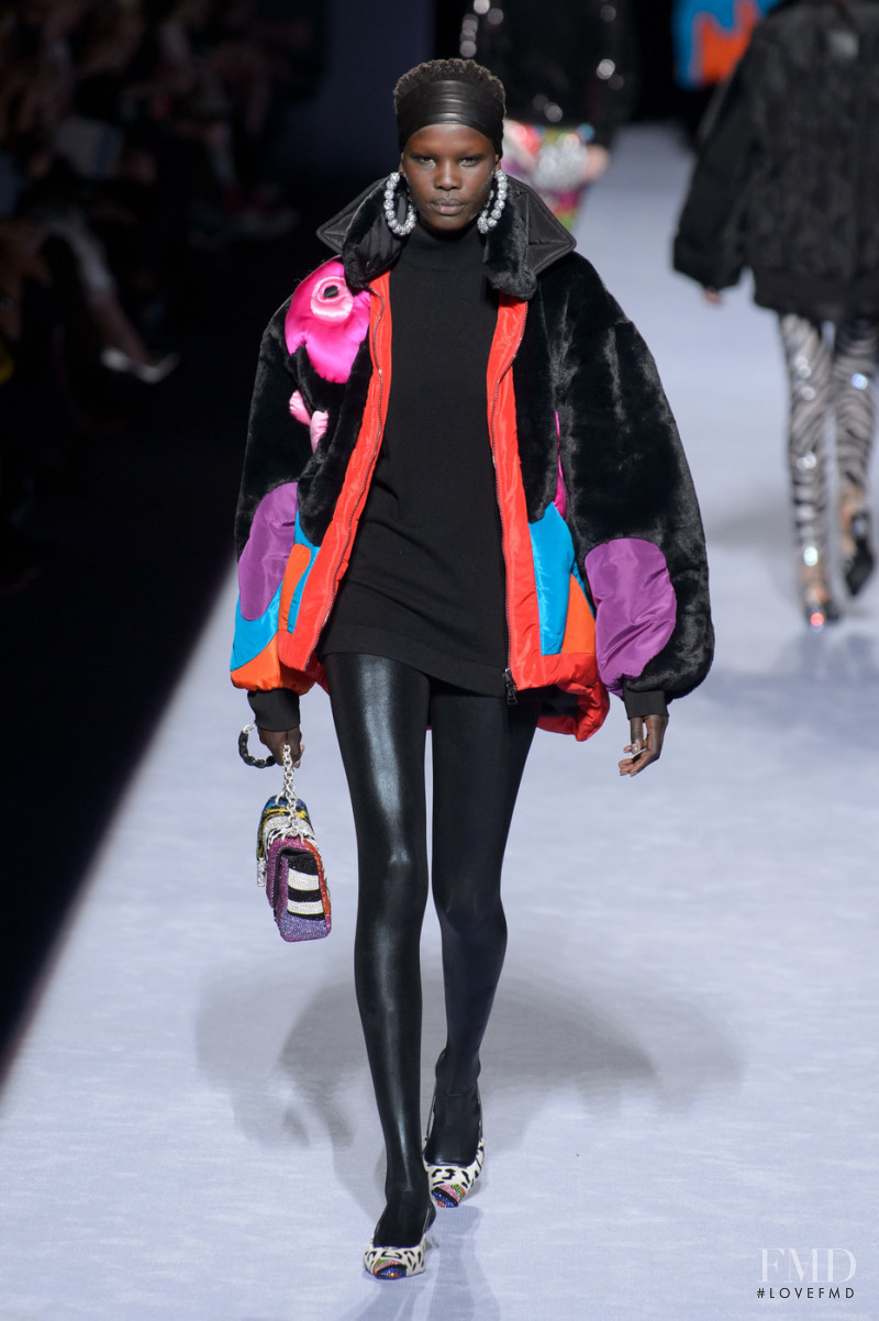 Shanelle Nyasiase featured in  the Tom Ford fashion show for Autumn/Winter 2018