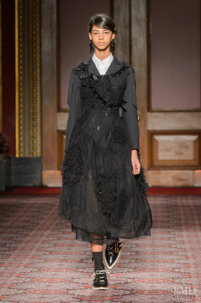 Rocio Marconi featured in  the Simone Rocha fashion show for Autumn/Winter 2018