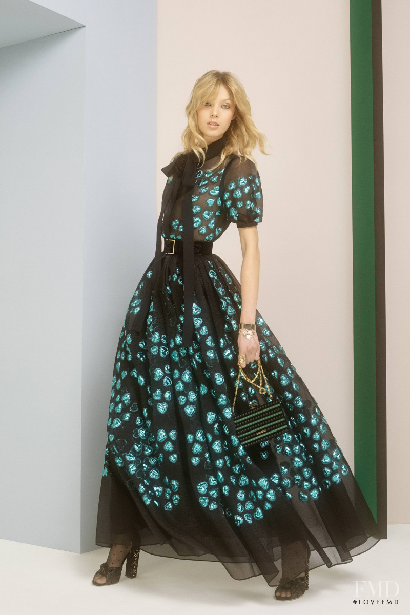 Ulrikke Hoyer featured in  the Elie Saab lookbook for Pre-Fall 2017