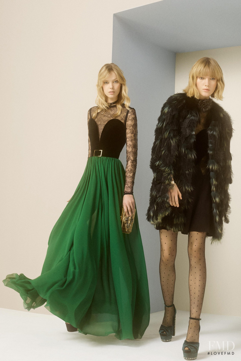 Ulrikke Hoyer featured in  the Elie Saab lookbook for Pre-Fall 2017