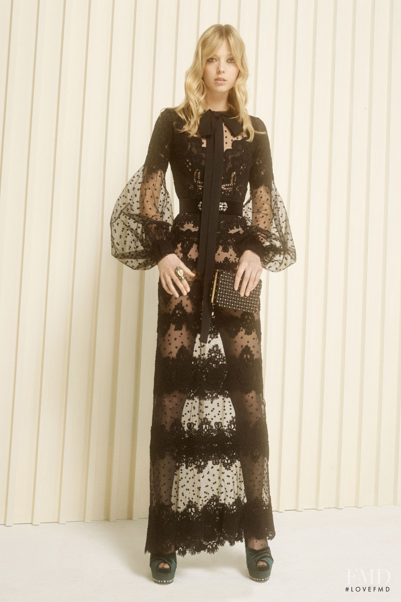 Ulrikke Hoyer featured in  the Elie Saab lookbook for Pre-Fall 2017