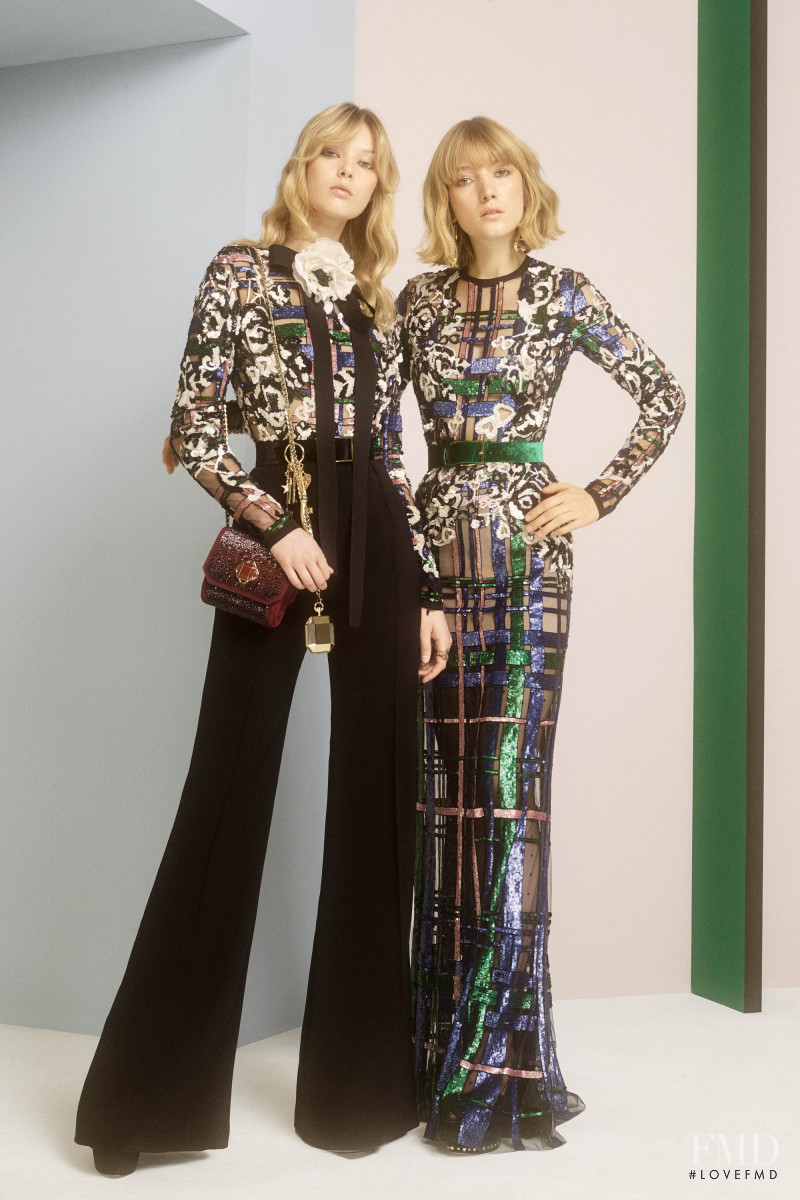 Ulrikke Hoyer featured in  the Elie Saab lookbook for Pre-Fall 2017