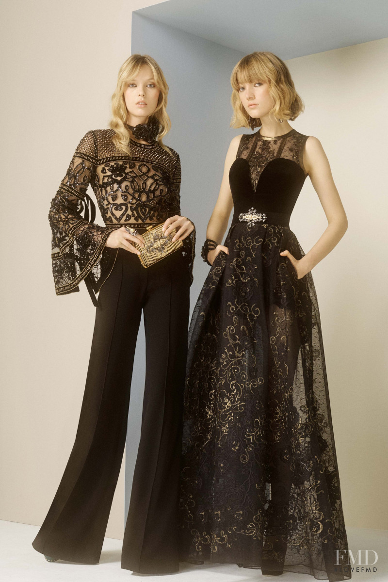 Ulrikke Hoyer featured in  the Elie Saab lookbook for Pre-Fall 2017