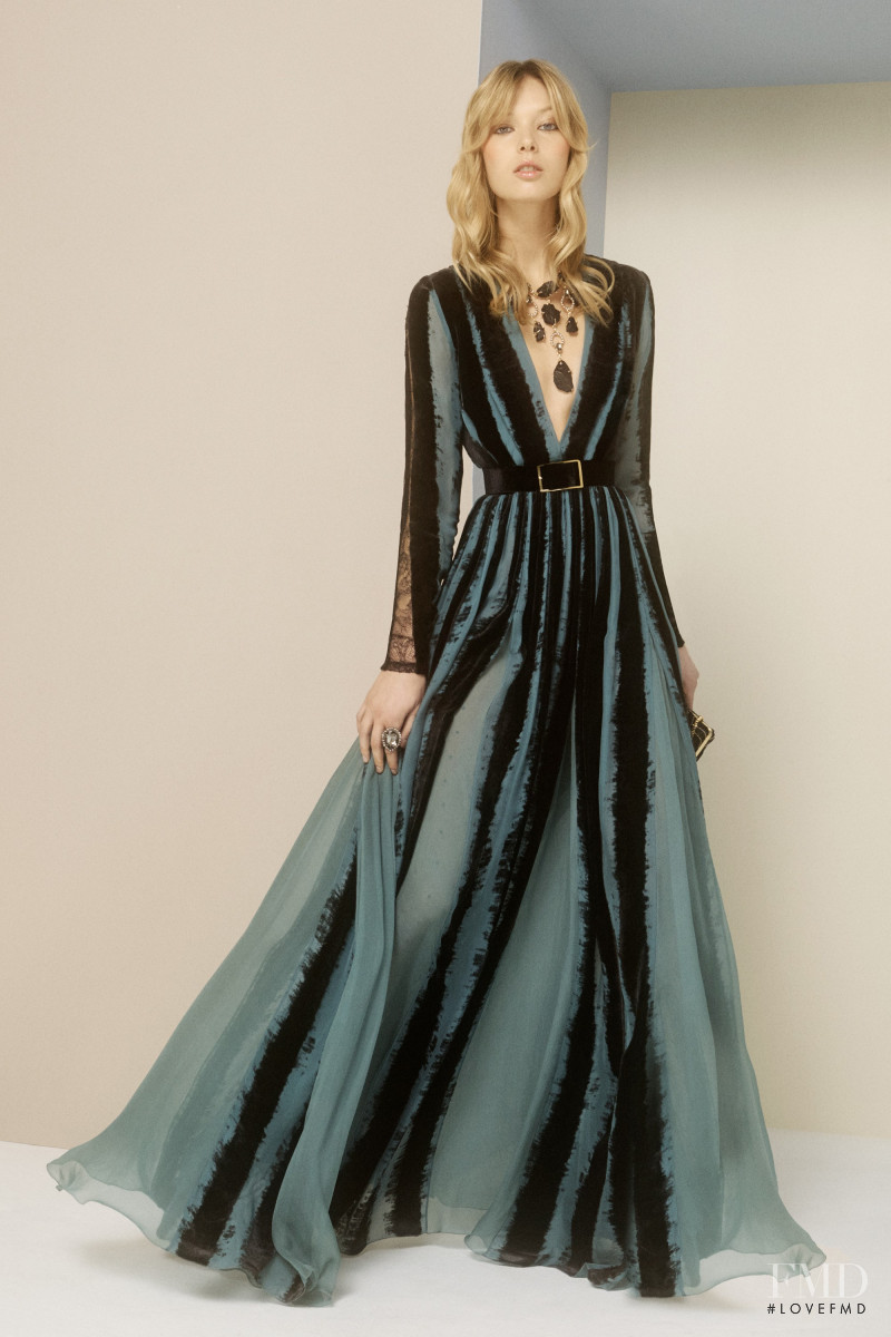 Ulrikke Hoyer featured in  the Elie Saab lookbook for Pre-Fall 2017