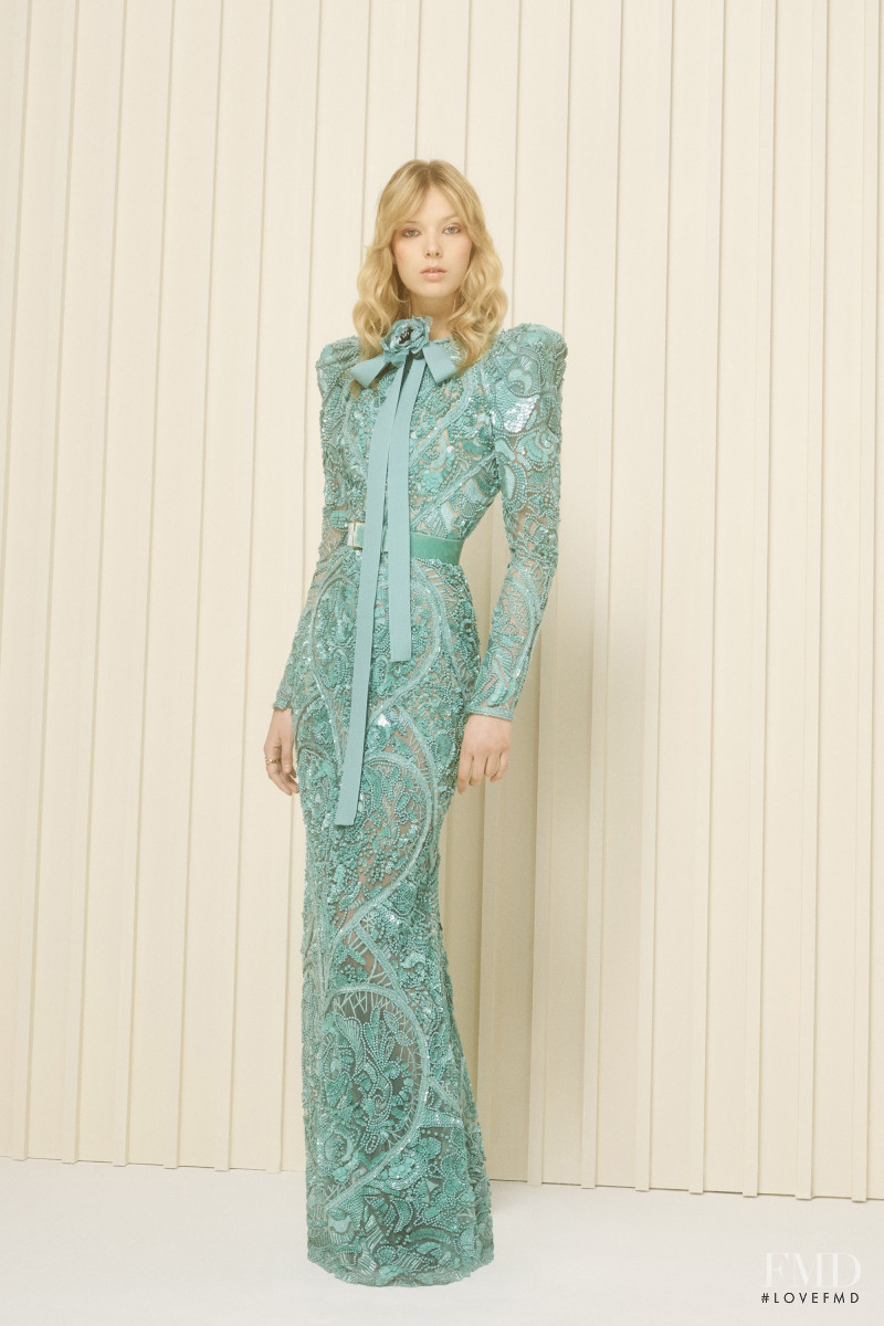 Ulrikke Hoyer featured in  the Elie Saab lookbook for Pre-Fall 2017