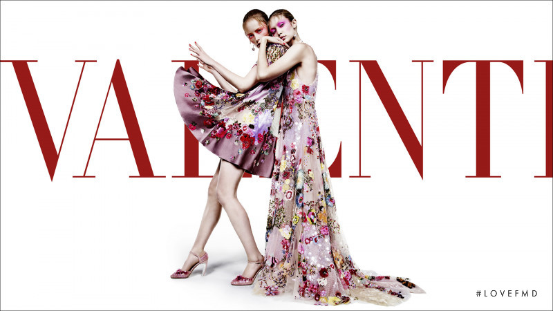 Gigi Hadid featured in  the Valentino advertisement for Spring/Summer 2018