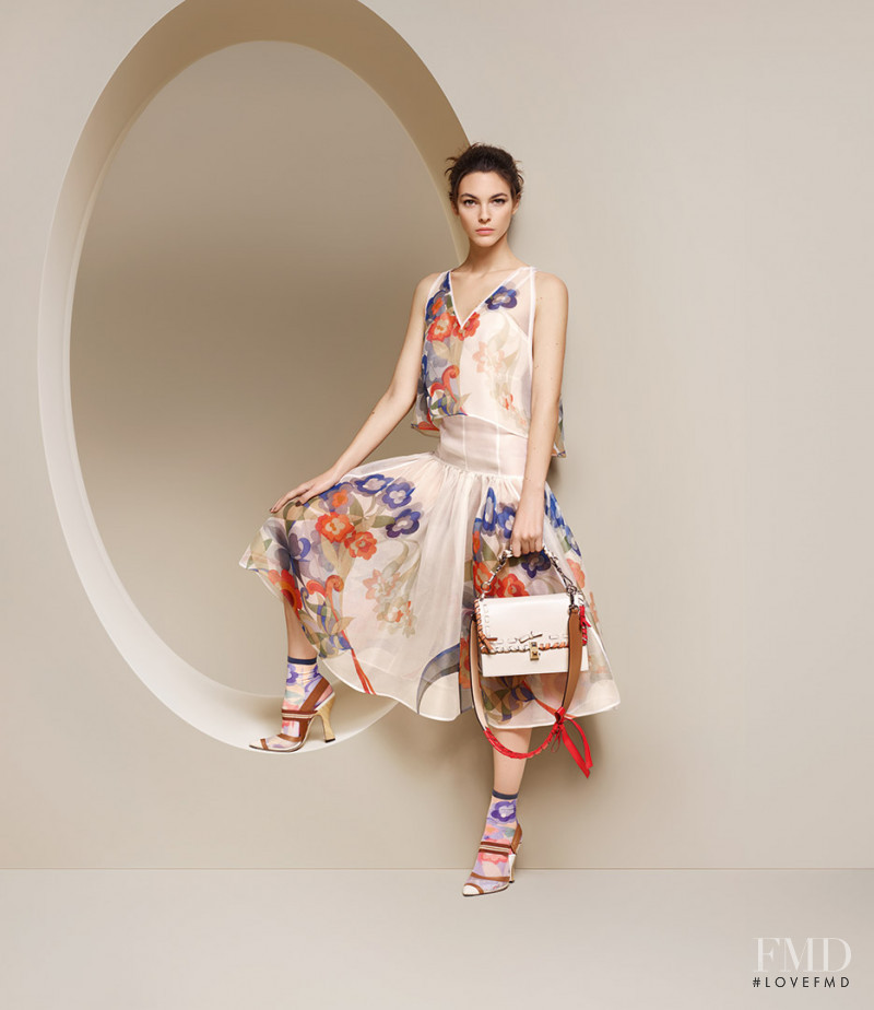 Vittoria Ceretti featured in  the Fendi advertisement for Spring/Summer 2018