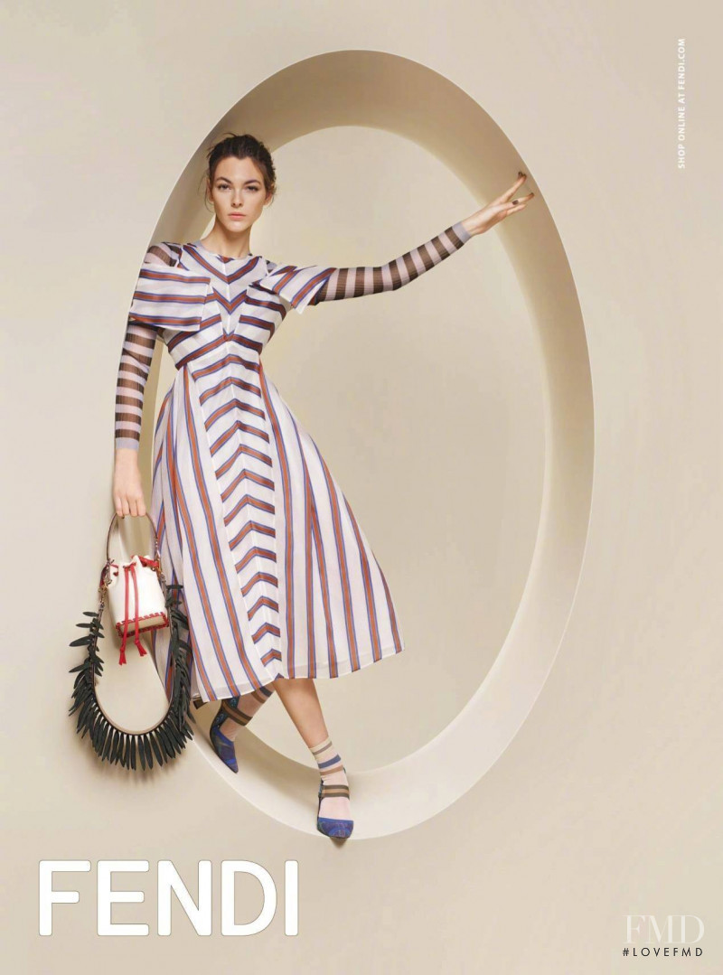 Vittoria Ceretti featured in  the Fendi advertisement for Spring/Summer 2018