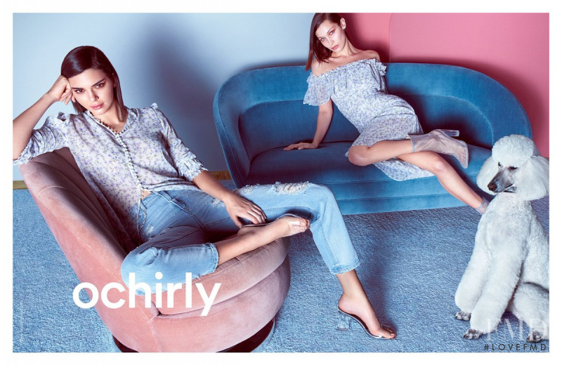 Bella Hadid featured in  the Ochirly advertisement for Spring/Summer 2018