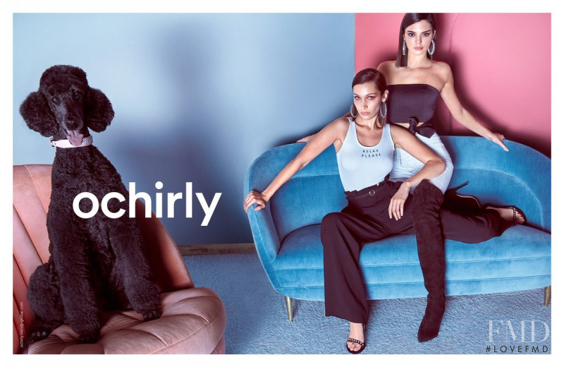 Bella Hadid featured in  the Ochirly advertisement for Spring/Summer 2018