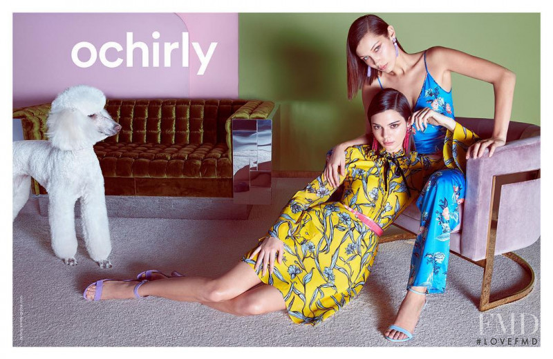 Bella Hadid featured in  the Ochirly advertisement for Spring/Summer 2018