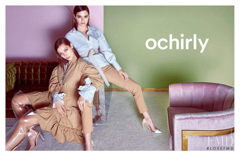 Bella Hadid featured in  the Ochirly advertisement for Spring/Summer 2018