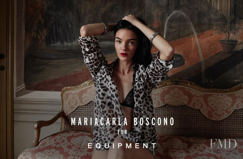 Mariacarla Boscono featured in  the Equipment advertisement for Spring/Summer 2018
