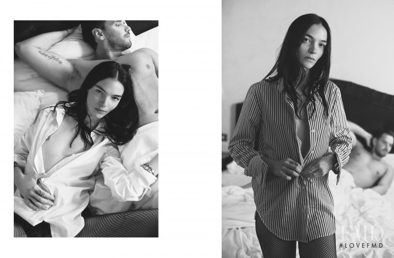 Mariacarla Boscono featured in  the Equipment advertisement for Spring/Summer 2018
