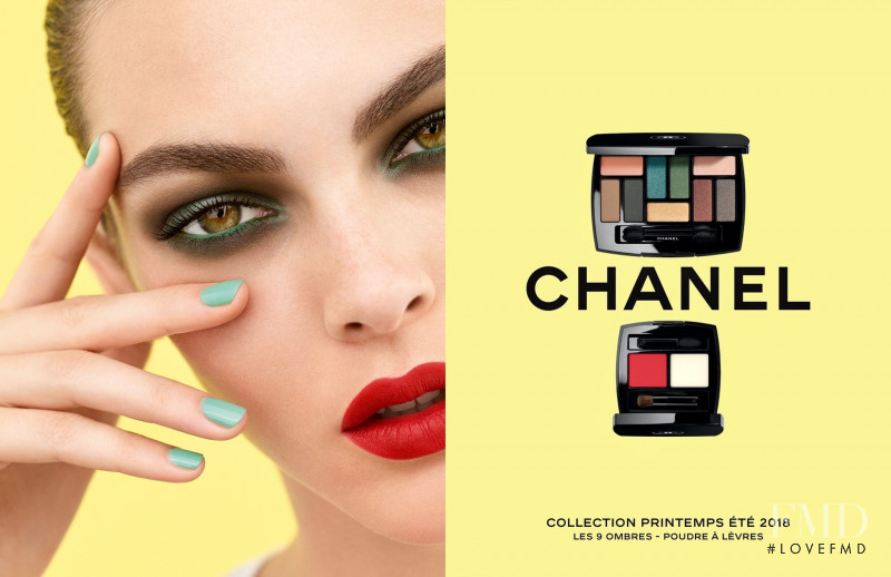 Vittoria Ceretti featured in  the Chanel Beauty Neapolis - New City advertisement for Spring/Summer 2018