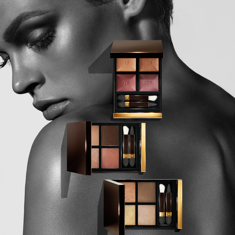 Cara Taylor featured in  the Tom Ford Beauty advertisement for Spring/Summer 2018