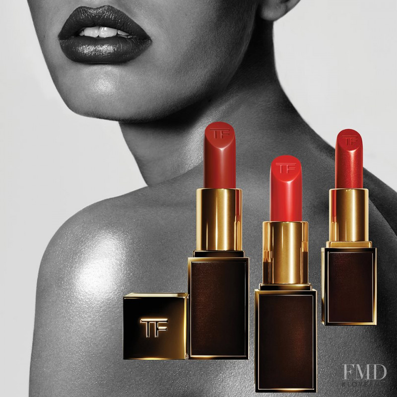 Jessie Bloemendaal featured in  the Tom Ford Beauty advertisement for Spring/Summer 2018