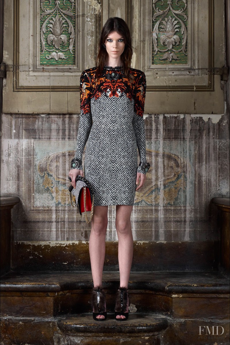 Meghan Collison featured in  the Roberto Cavalli lookbook for Pre-Fall 2013