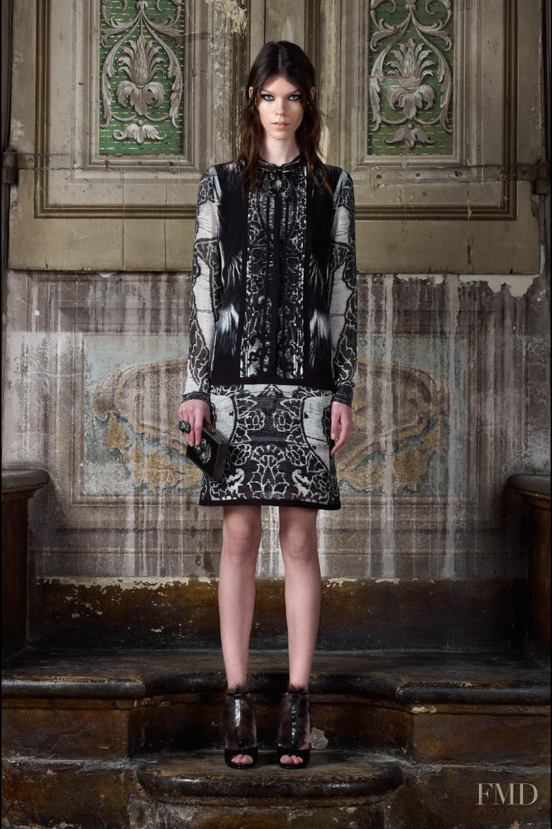 Meghan Collison featured in  the Roberto Cavalli lookbook for Pre-Fall 2013