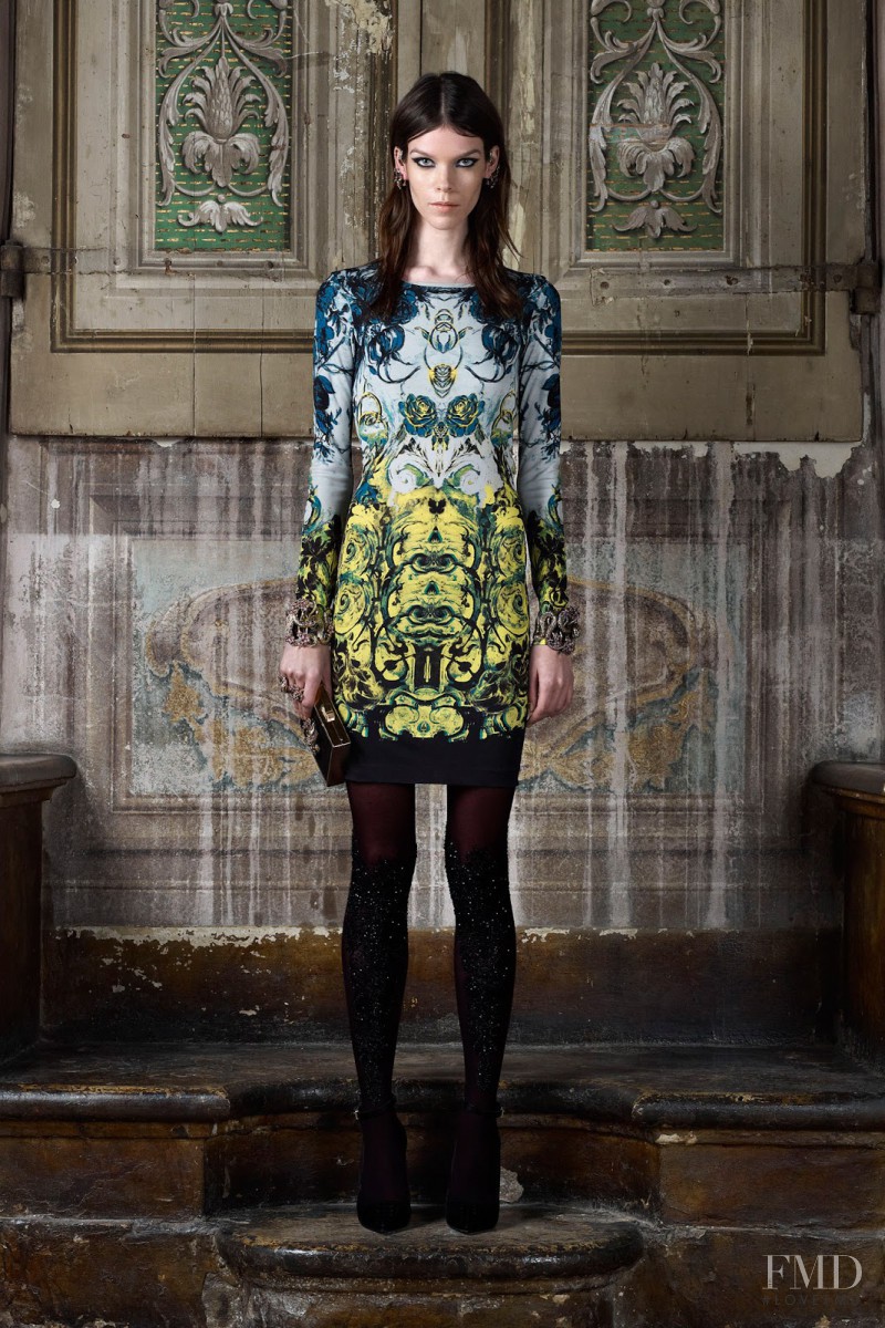 Meghan Collison featured in  the Roberto Cavalli lookbook for Pre-Fall 2013