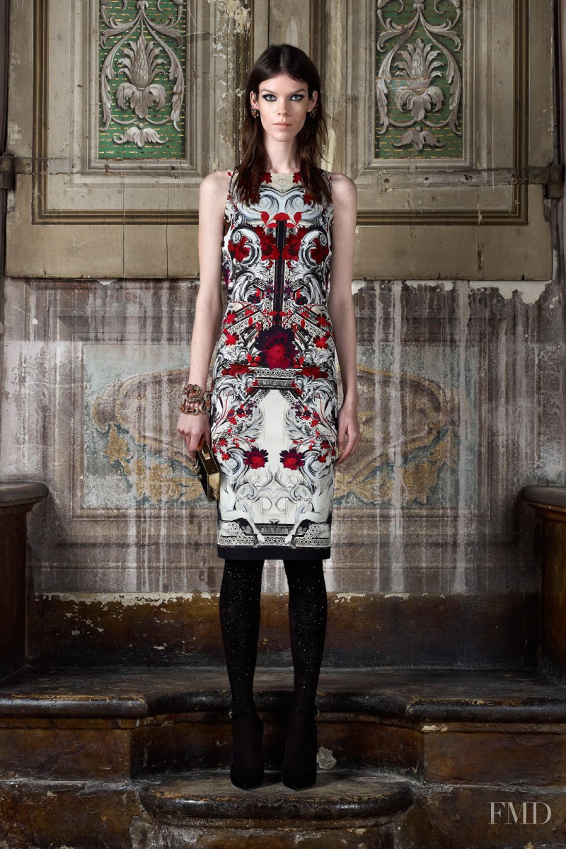 Meghan Collison featured in  the Roberto Cavalli lookbook for Pre-Fall 2013