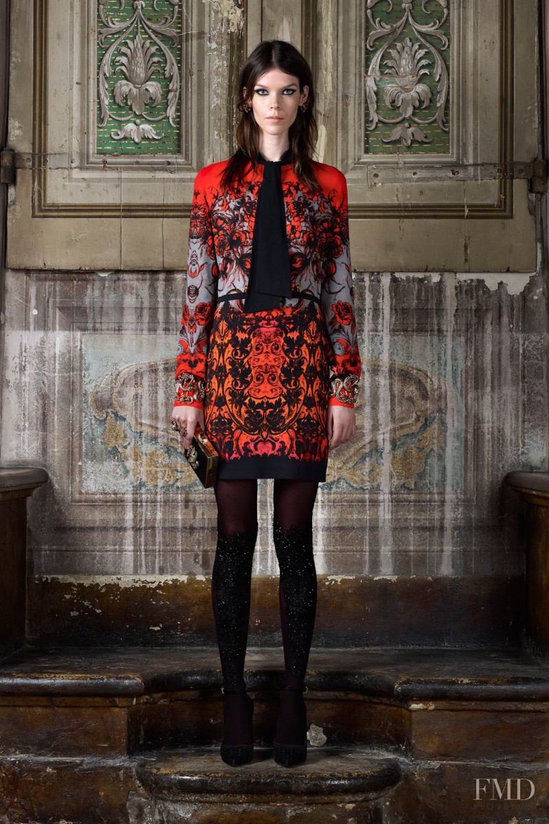 Meghan Collison featured in  the Roberto Cavalli lookbook for Pre-Fall 2013