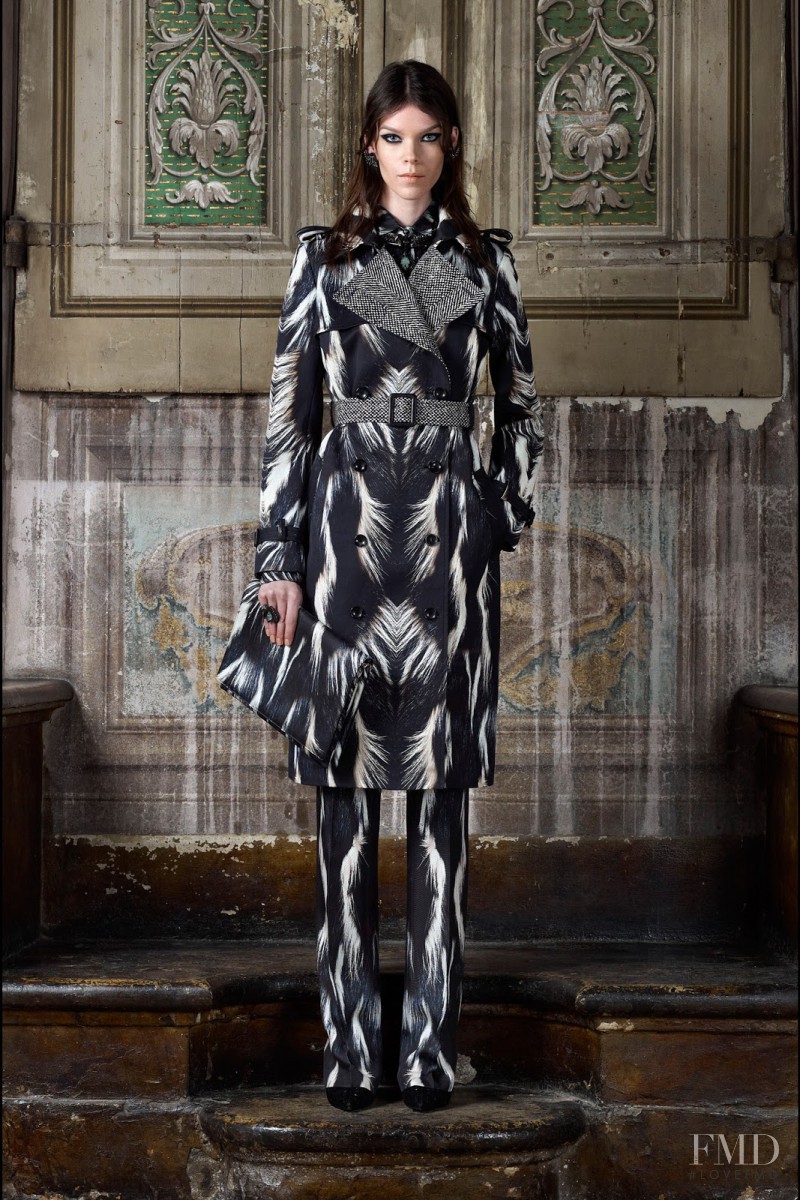 Meghan Collison featured in  the Roberto Cavalli lookbook for Pre-Fall 2013