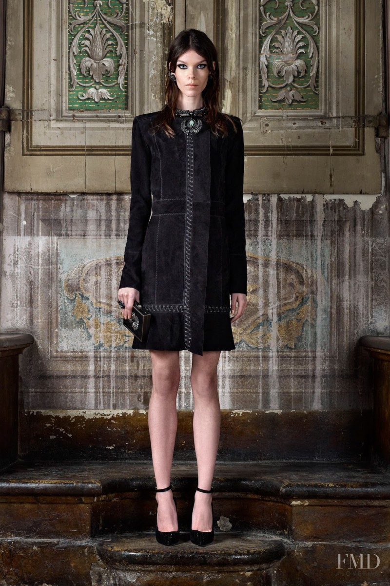 Meghan Collison featured in  the Roberto Cavalli lookbook for Pre-Fall 2013